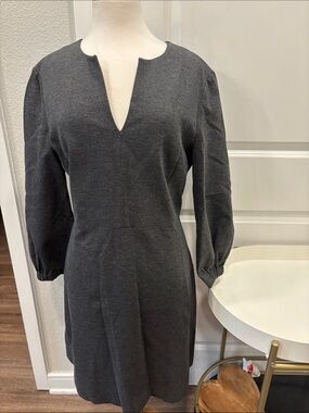 EUC Tibi Charcoal Gray Bond Stretch Knit Dress